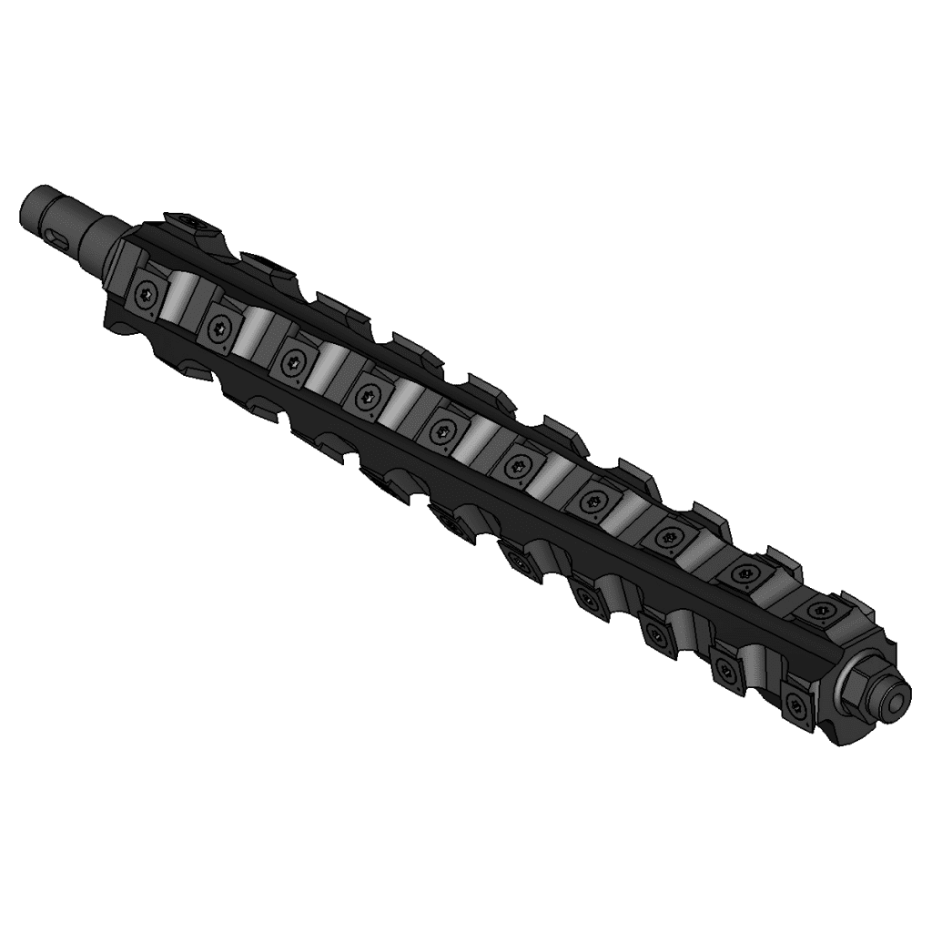 CWI-HC13-01 Stinger 4 Row 13" Carbide Helical Cutterhead (Fits Dewalt DW735)
