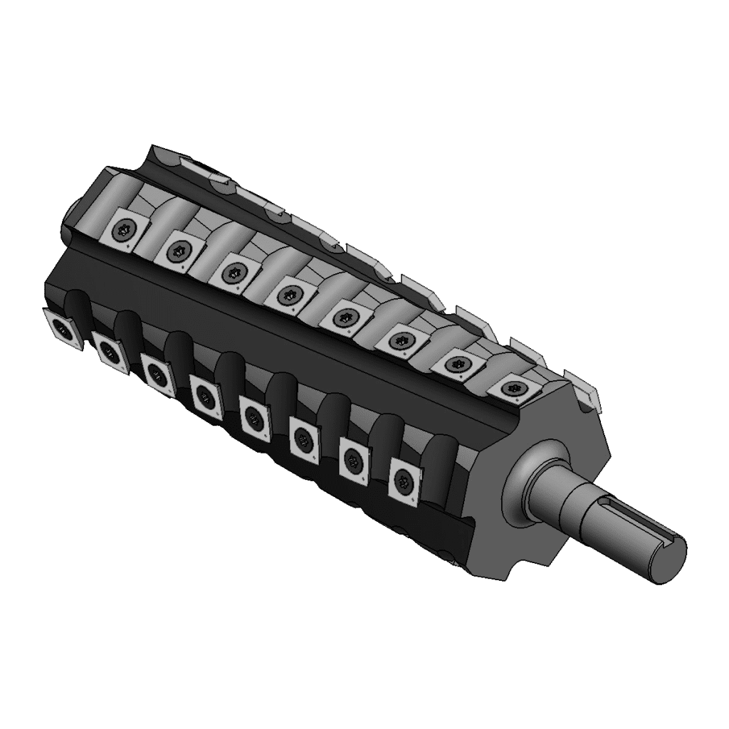 CWI-HC8-01 Stinger 5 Row 8" Carbide Helical Cutterhead (Fits General 80-200)