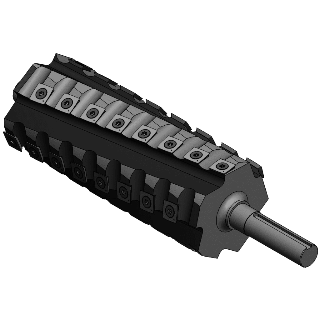 CWI-HC8-03 Stinger 8" 5 Row Carbide Helical Jointer Head (For 480 General Jointer)