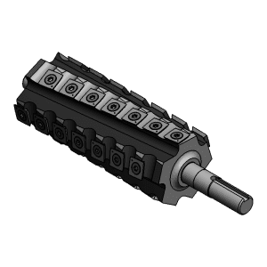 CWI-HC6-09 Stinger 5 Row 6" Carbide Helical Cutterhead (Fits Scorpion CWI-J100)